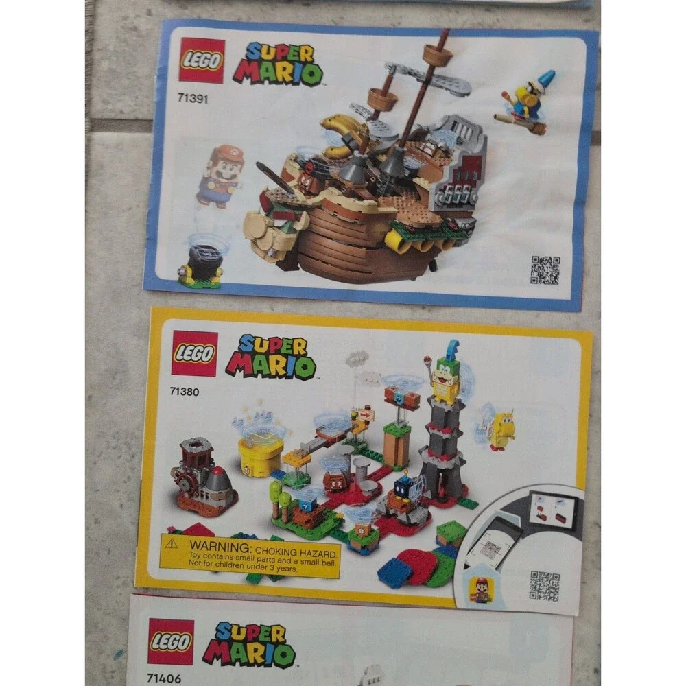 Lego Super Mario Lego Lot Of 23 MANUALS ONLY